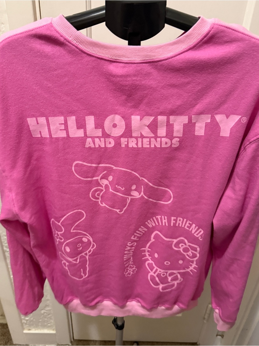 Hello Kitty womens Pink Graphic Sweatshirt